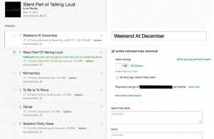 Screen Shot 2012 05 15 at 12.47.28 PM1 300x196 Bandcamp Releasing New User Interface and Pro Upgrade with Batch Uploads and More