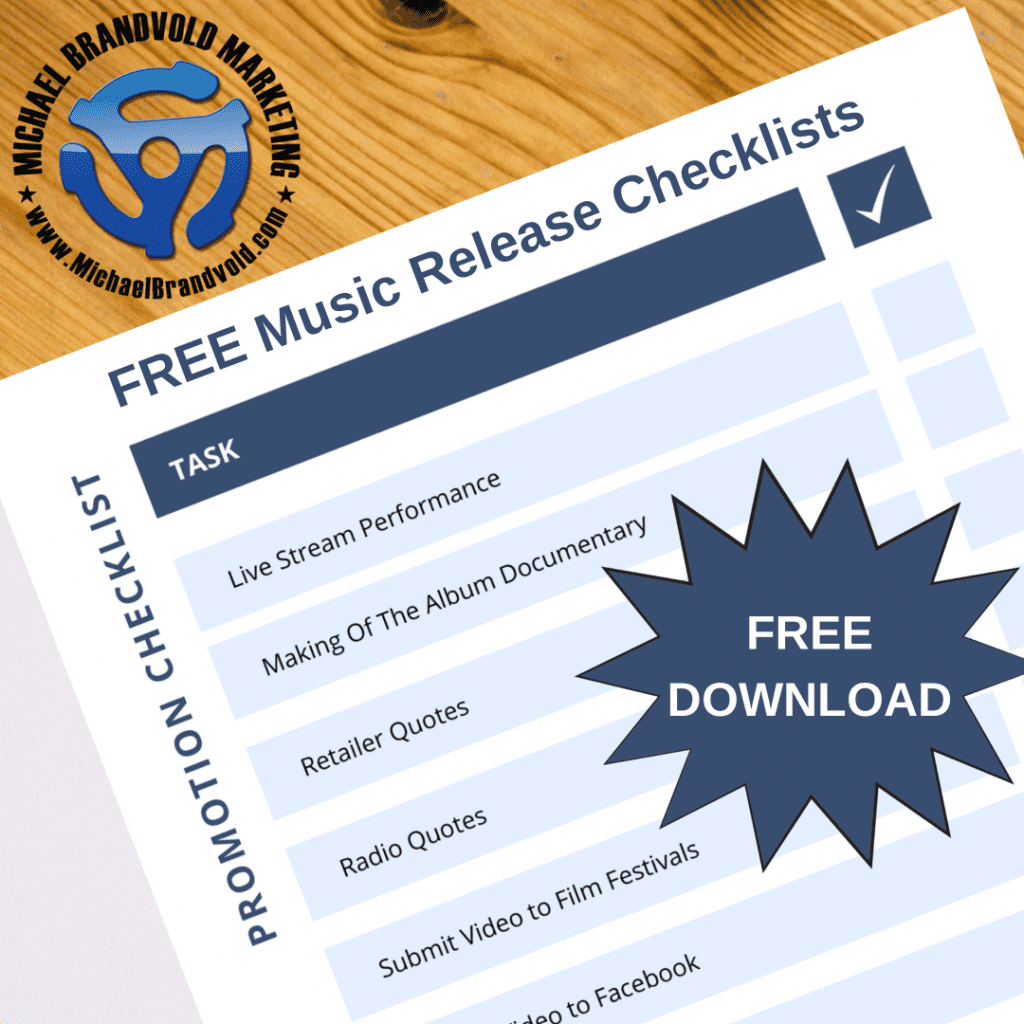 Download Free Music Release Checklist