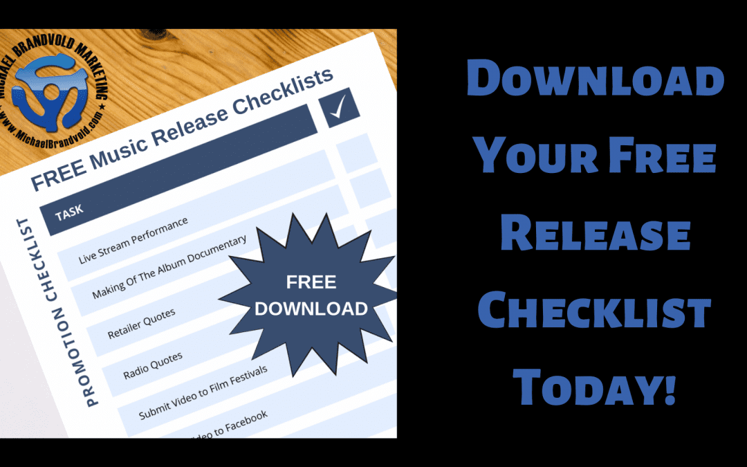 Download Our Free Music Release Checklist and Planner for Your Next Release