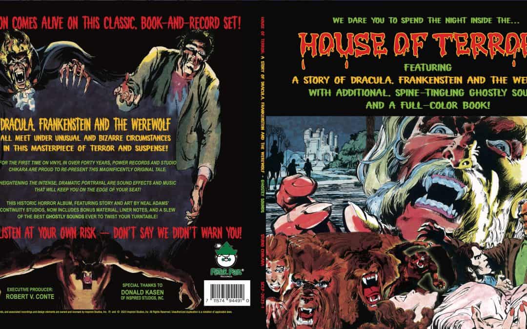 NOW AVAILABLE – POWER RECORDS’ HOUSE OF TERROR 40th ANNIVERSARY EDITION ON 180-gram VINYL with EXCLUSIVE GRAPHIC NOVEL!