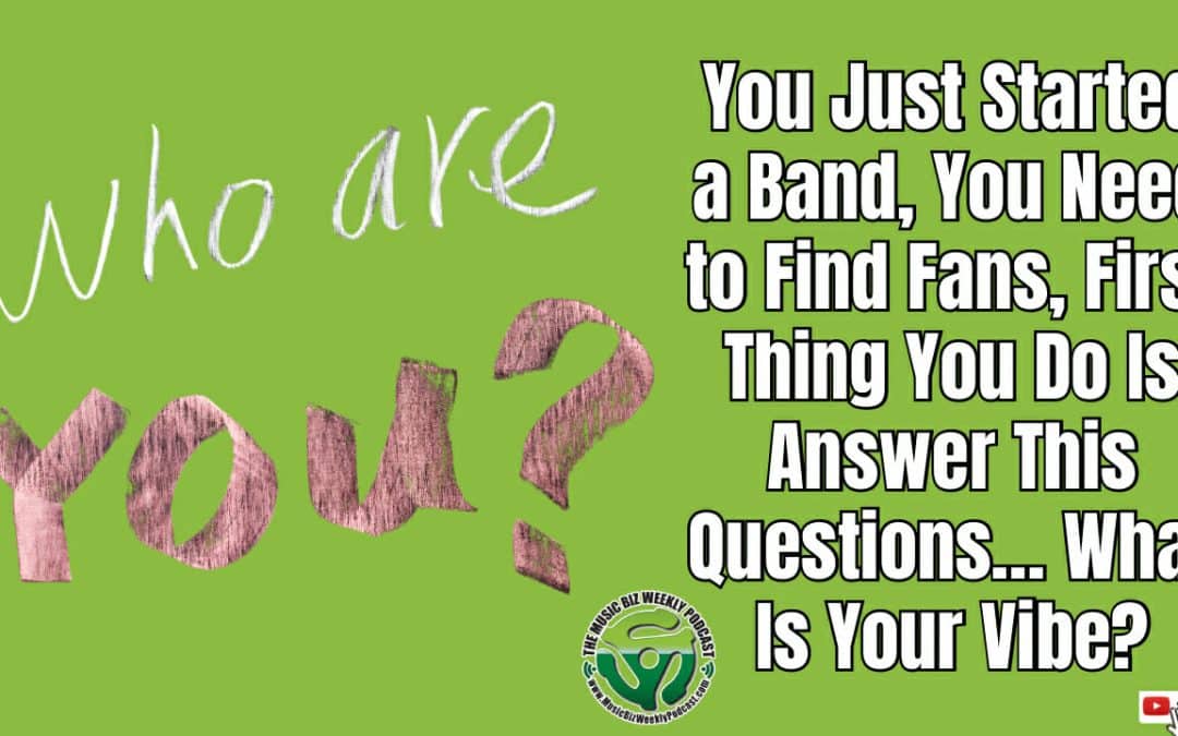 Bands Stop Right Now Answer and this Question… What is Your Vibe? Who Are You?